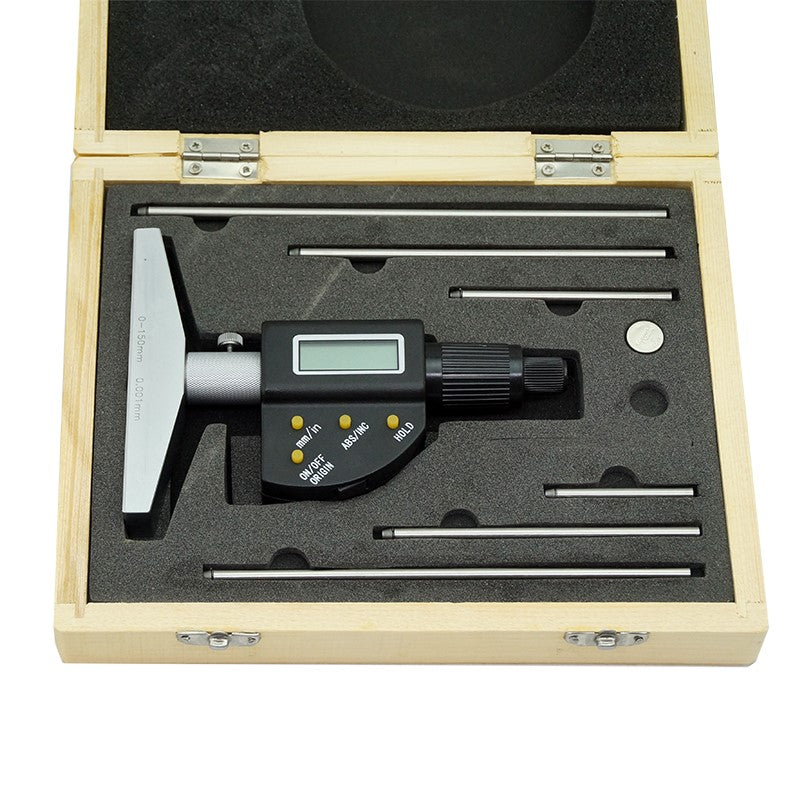 Digital Depth Micrometer 0-150mm x 0.001mm