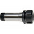 A 5C to ER32 collet adaptor with metal body and black sealing.