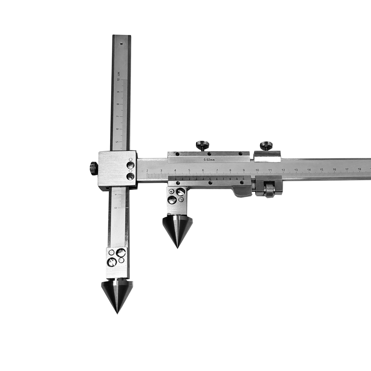 Center Distance Vernier Caliper with AWL Anvil 20-200mm