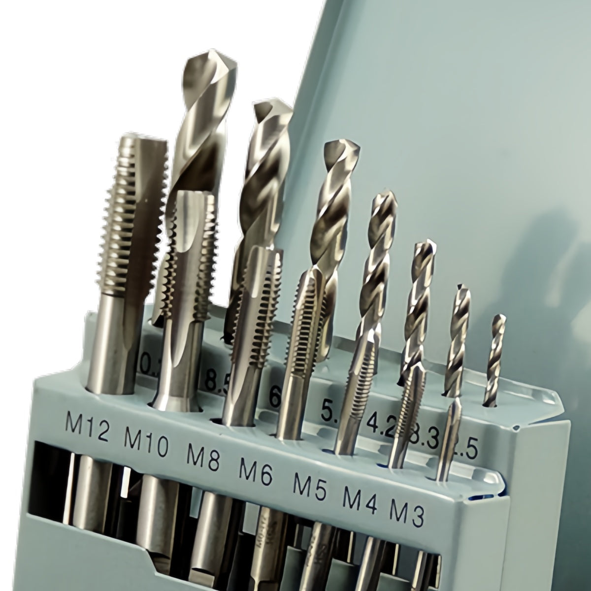 HSS Metric Machine Tap & Drill 14pcs Set M3-M12