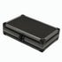 A rectangular hard case with a textured black top and dark gray metallic sides, shown at an angle on a plain white background.