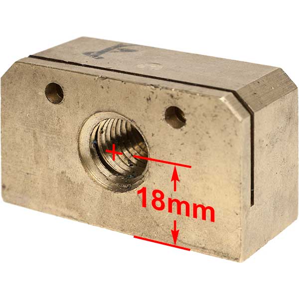 SIEG SX3 Y-Axis Leadscrew Nut