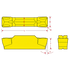 MGMN200 TiN Coated Double-ended Carbide Insert