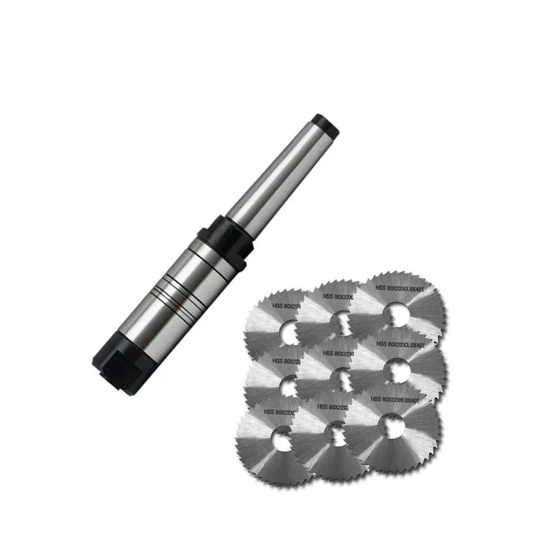 22mm Stub Milling Arbor with 80mm Slitting Saw Full Set – Ausee ...