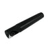 A black cylindrical metal tool holder or cutting insert with a triangular cutting edge, shown on a plain white background.