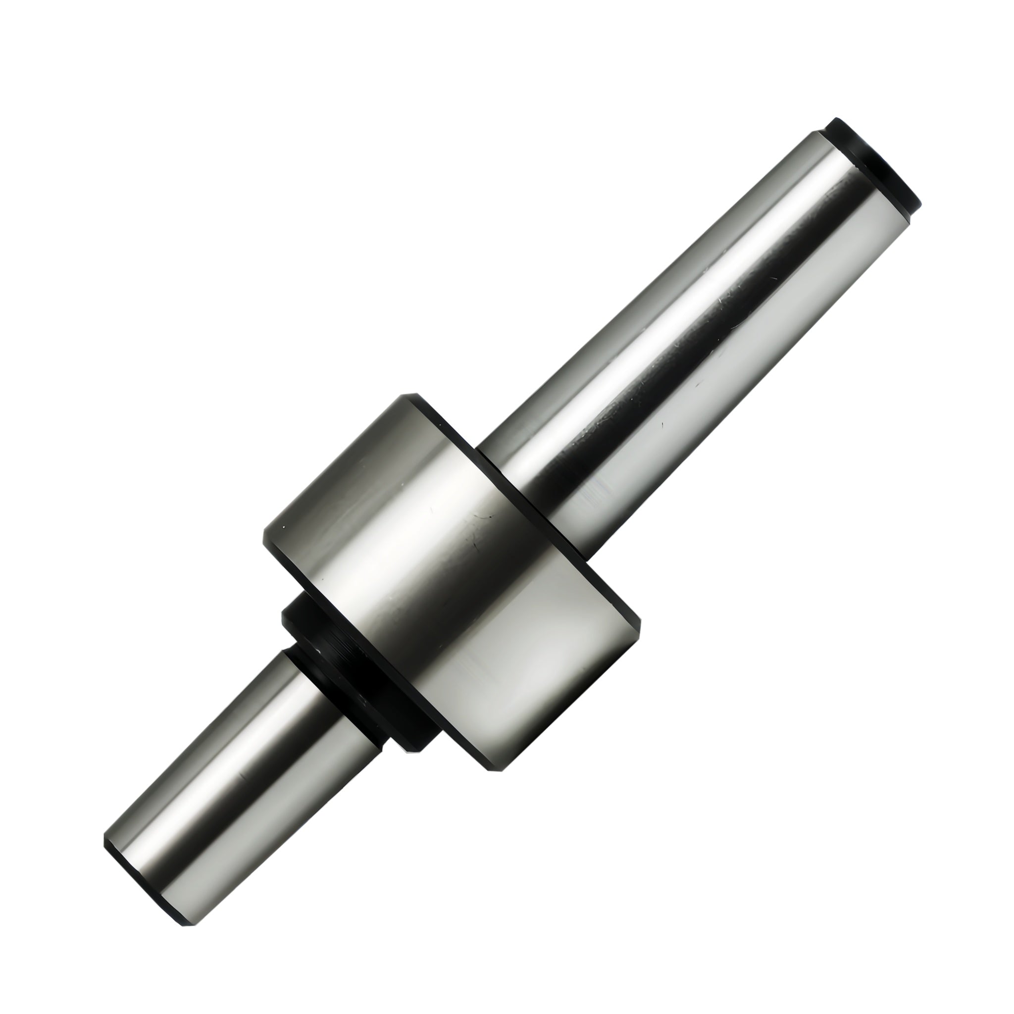 A rolling drill chuck component with a central flange shown on a plain white background.