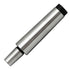 Metallic drill chuck arbor with a black and silver finish for milling machine and drills