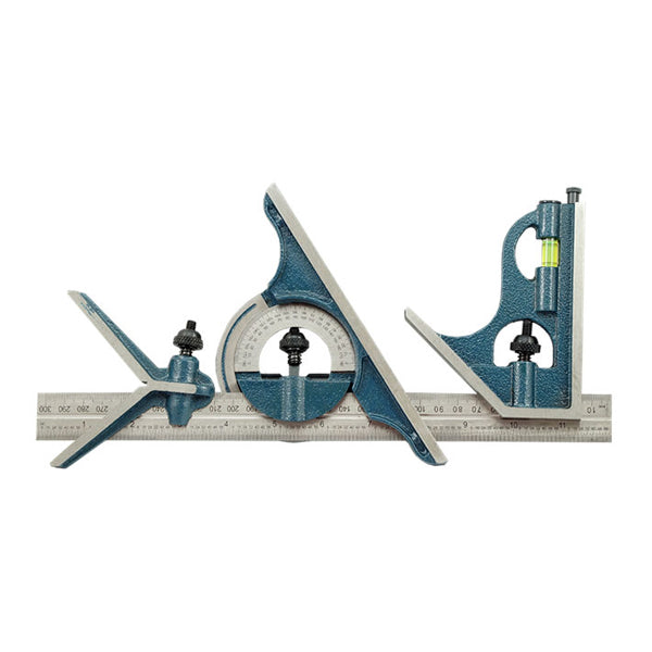 Precision Cast Iron Combination Square Set