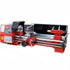 A red and gray SIEG SC10/305x700mm Hi-Torque Gear Head Lathe with a black bed, displayed against a white background.