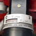 Close-up of a micrometer with measurement scale on a blurred background
