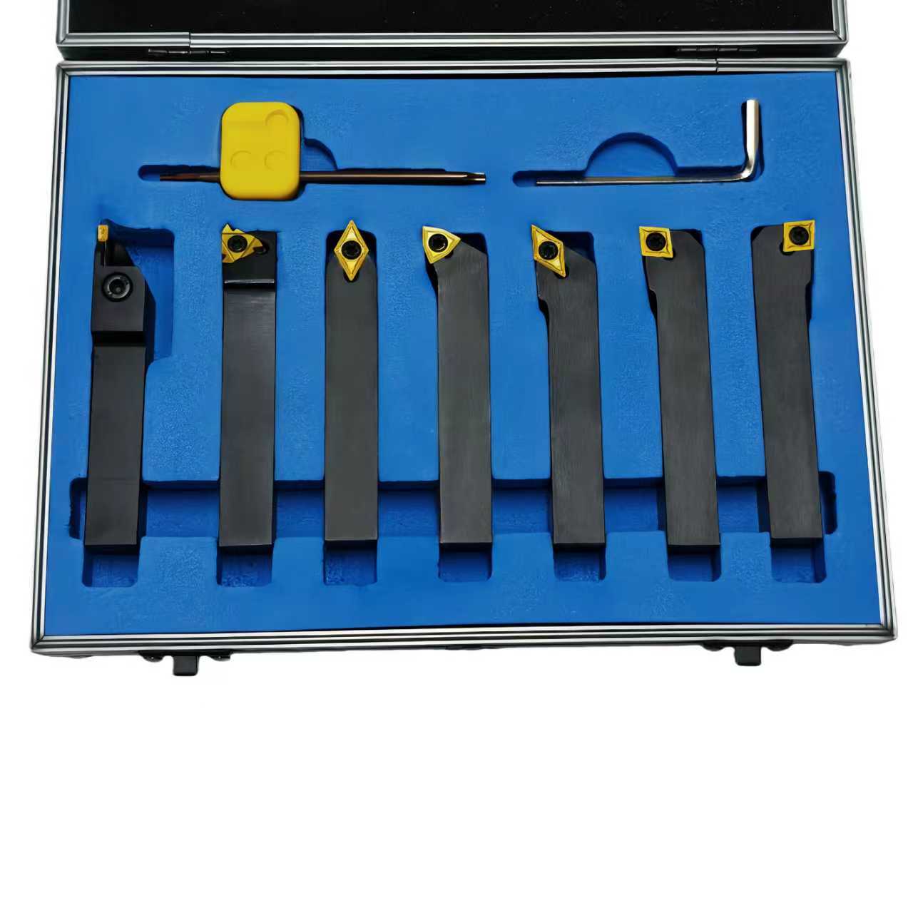 TiN Carbide Indexable Turning Tool Standard 7pc Set