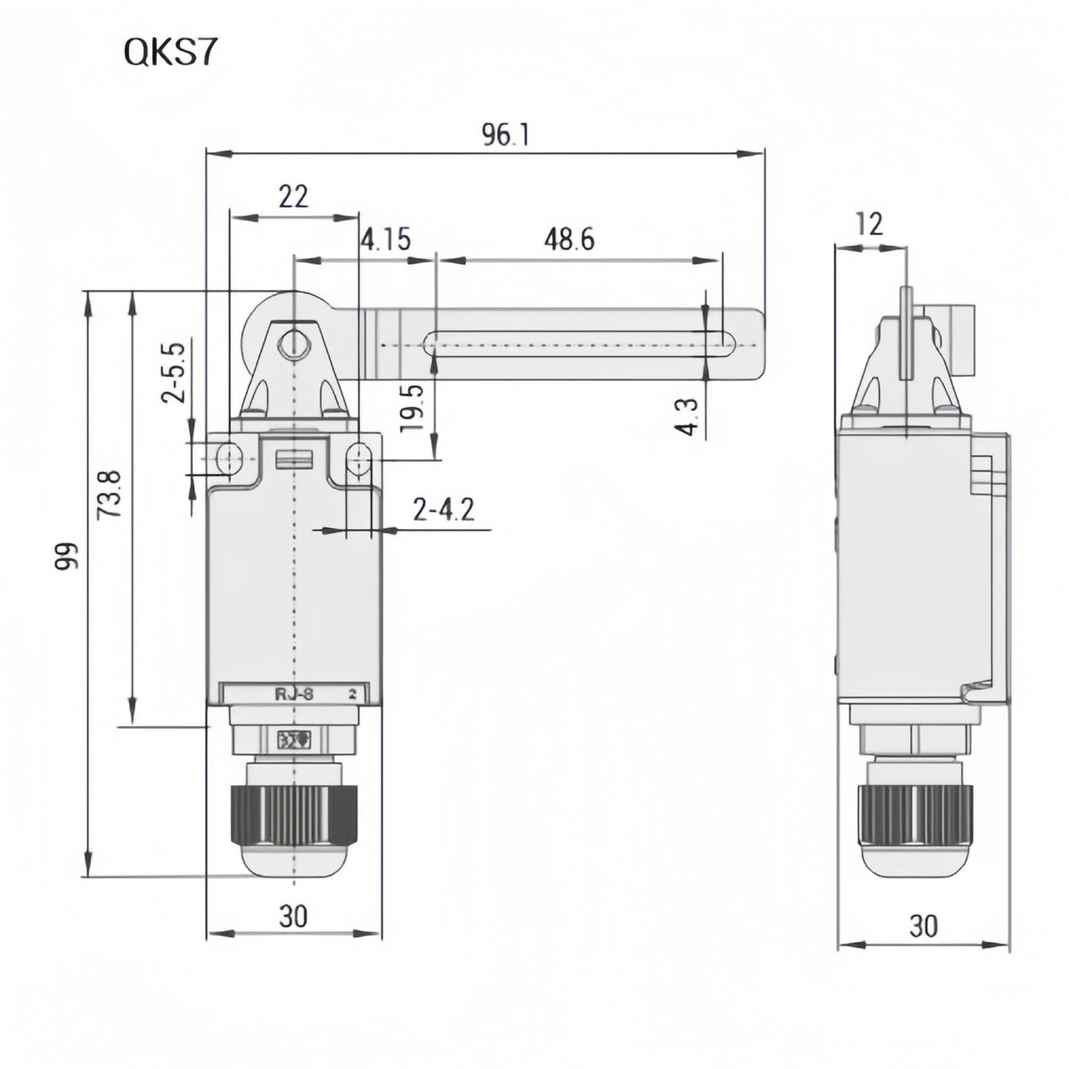 KEDU QKS7 Safety Limit Switch for SIEG SC2 & SC3 Lathe