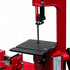 Red band saw machine on a white background