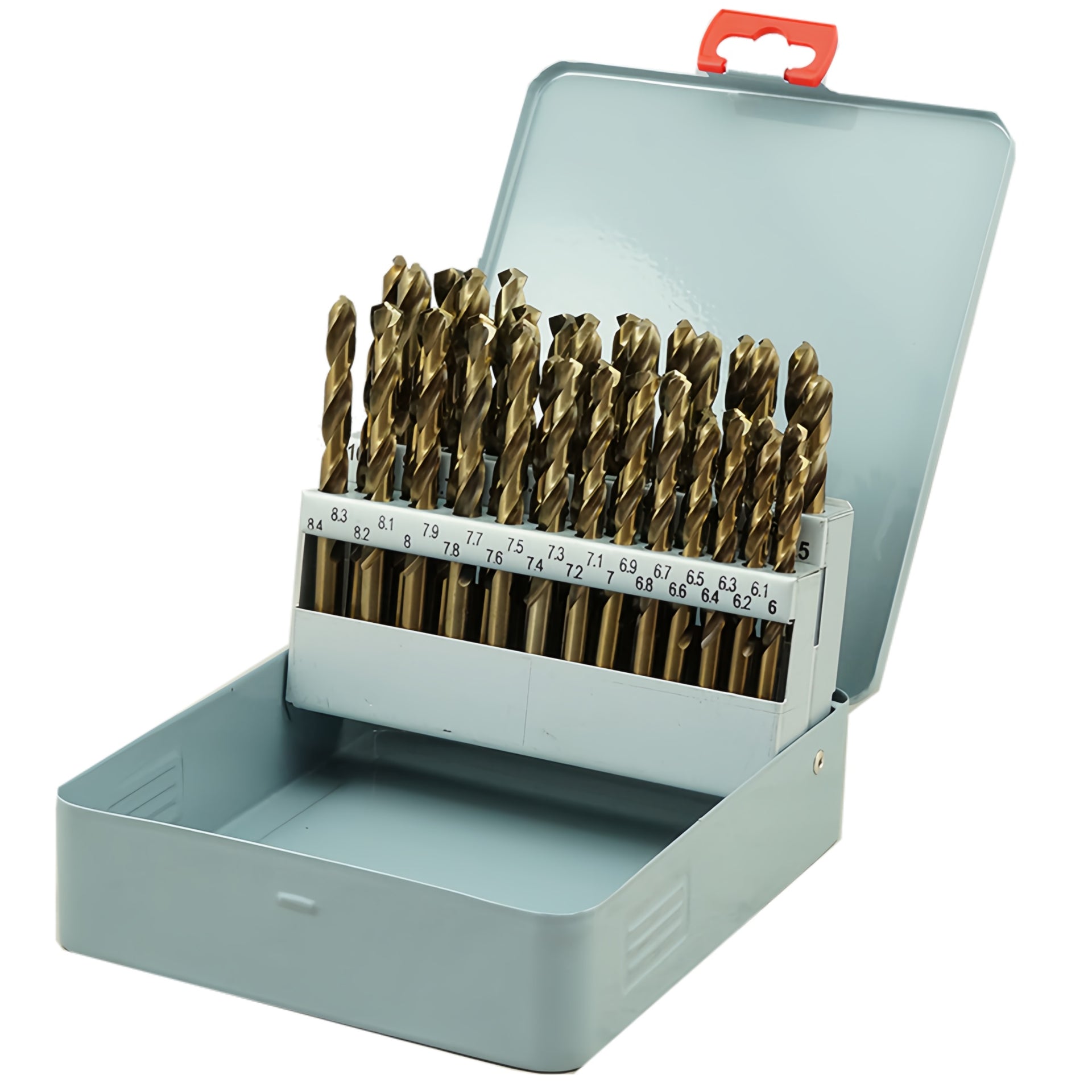 HSS-Co (5% Cobalt) Drill Bits 6-10mm Set 41pcs (Split Point)