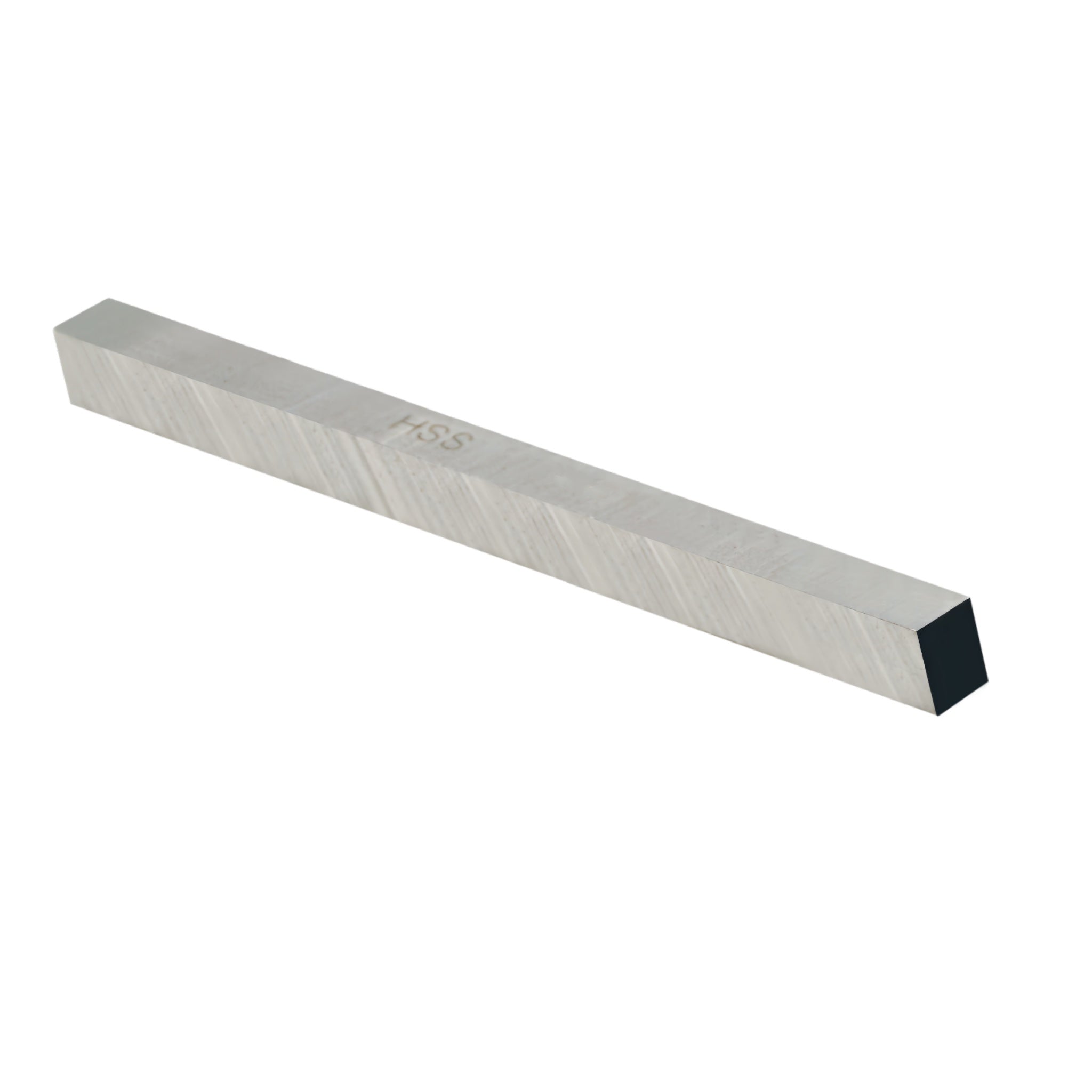 Metal High Speed Steel tool bit on a white background