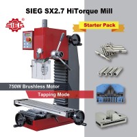 SIEG SX2.7L HiTorque Mill - R8, with Starter Pack