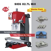 SIEG X2.7L HiTroque Mill - MT3, with Starter Pack