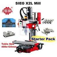 SIEG X2L Mill with MT3 Spindle Starter Pack
